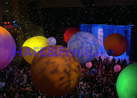 Palla variopinta RGB della luna della decorazione della luce gonfiabile del pallone con il gruppo di regolazione DMX512