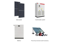 Sistema di energia solare ibrida ad alta efficienza da 30 kW a 150 kW con batteria Lifepo4 o al litio
