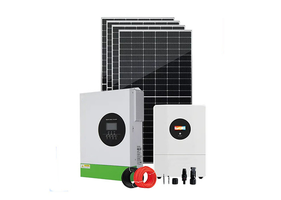 5.5kw Sistema di accumulo di energia solare Off Grid Completo pacchetto Silicio monocristallino