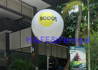 La pubblicità del pallone decorativo della luna del treppiede del PVC accende la guida di attività di mostra 600W 90cm