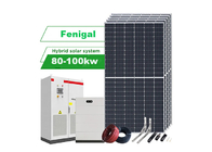 Sistema di energia solare ibrido da 80 kW a 100 kW a 60 Hz industriale con batteria Lifepo4 o litio
