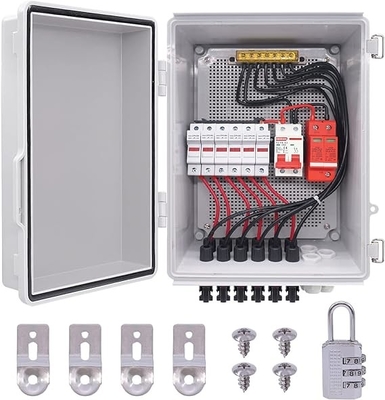 Box di distribuzione resistente alle intemperie per pannelli solari su rete / fuori rete