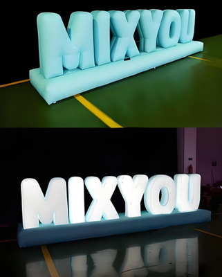 Fornitura diretta da parte del fabbricante: progettazione di display di modelli di pubblicità gonfiabili, dotati di illuminatore