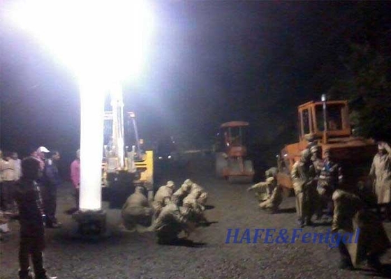 Torre di luce gonfiabile di sicurezza HMI 1000W Adatta per l'illuminazione industriale all'aperto a 360 gradi di notte
