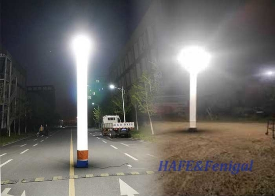 Torre di illuminazione gonfiabile portatile attrezzature di illuminazione esterna notturna 575 W HMI senza riflessione