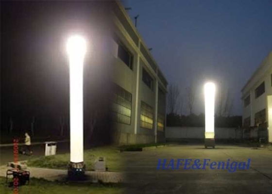 Torre di illuminazione gonfiabile portatile attrezzature di illuminazione esterna notturna 575 W HMI senza riflessione