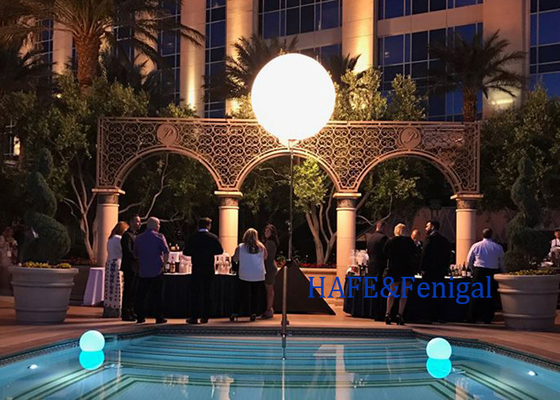 Acqua resistente all'aria aperta decorazione di attività luce palloncino LED 200W 400w taglia personalizzata logo
