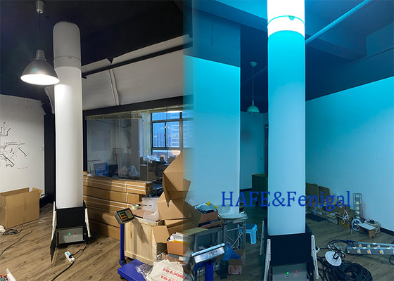 Sistema di emergenza di illuminazione a torre gonfiabile portatile all'aperto di notte HMI 1200W