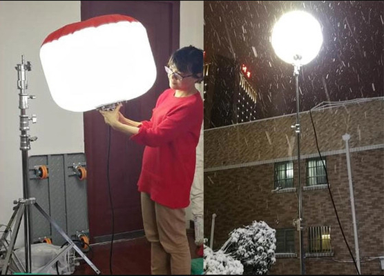 Materiale in polistirolo SUN 480W Luci a LED per pavimenti e cantieri