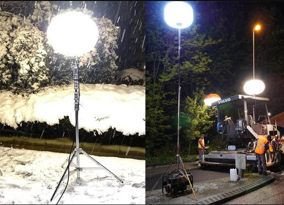 360° SUN 480W LED Luce a palloncino per la notte Costruzione Luce di zona di lavoro senza bagliore