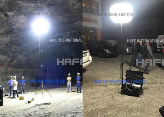 Luce a pallone LED SUN industriale portatile antiriflesso da 480W, illuminazione di sicurezza personalizzabile