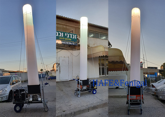 Illuminazione notturna esterna Portatile Grande area 3-5M 1000W Torre di luce gonfiabile