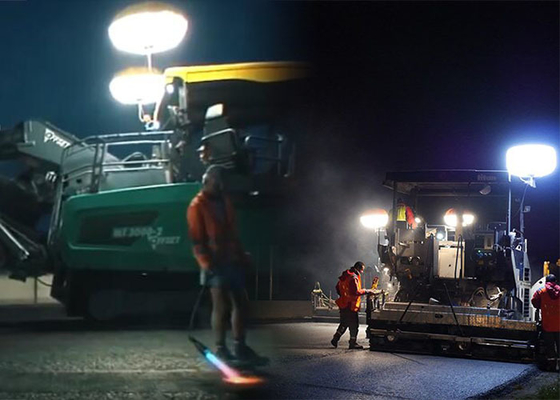 Torre di luci a sfera di sicurezza 600w per la riparazione di strade e edifici