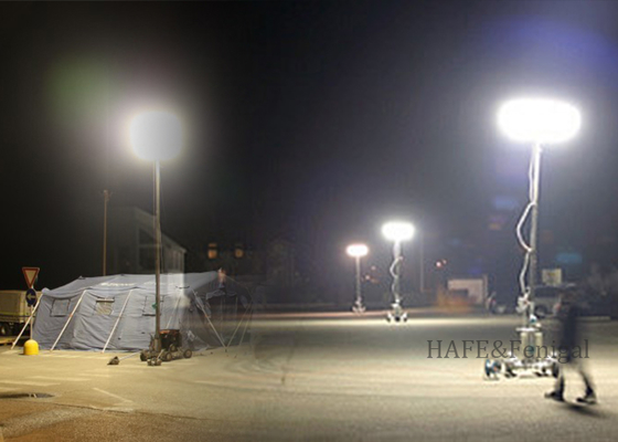 Illuminazione industriale e di soccorso per esterni da 200W, luce a pallone su treppiede senza abbagliamento personalizzabile