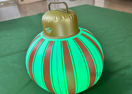 Luce a LED per palloncini di Natale in PVC gonfiabile (Argento/Oro) - Decorazioni per la casa all'aperto, Torre luminosa a palloncino straordinaria