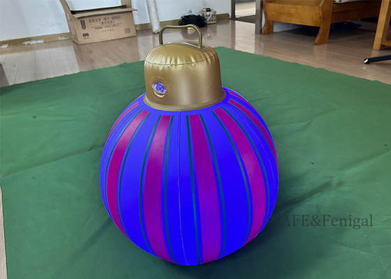 Luce a LED per palloncini di Natale in PVC gonfiabile (Argento/Oro) - Decorazioni per la casa all'aperto, Torre luminosa a palloncino straordinaria