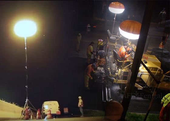 Torre Faro Gonfiabile a LED da 400W Luce Soffusa per Aree di Lavoro Facile da Installare