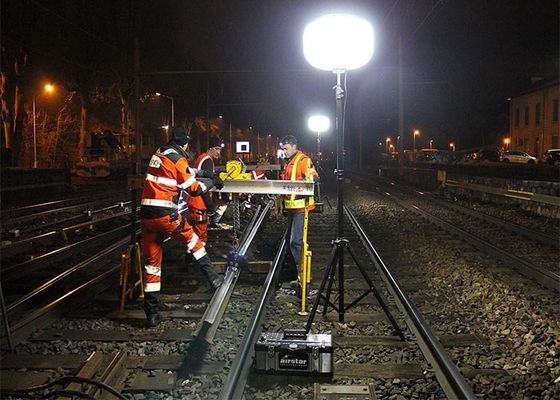 Torre Faro Gonfiabile a LED da 400W Luce Soffusa per Aree di Lavoro Facile da Installare