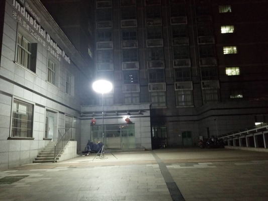 Torre Faro con Pallone Luminoso a LED da 600W: Ideale per l'Illuminazione di Riparazioni Stradali ed Edili