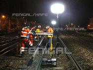 Il controllo ed il tunnel ferroviari funzionano i palloni del treppiede LED della costruzione 110cm