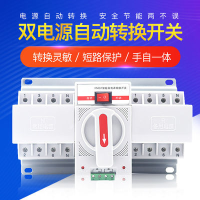 commutatore automatico di trasferimento del ATS di 63A 2P Mini Dual Power Single Phase