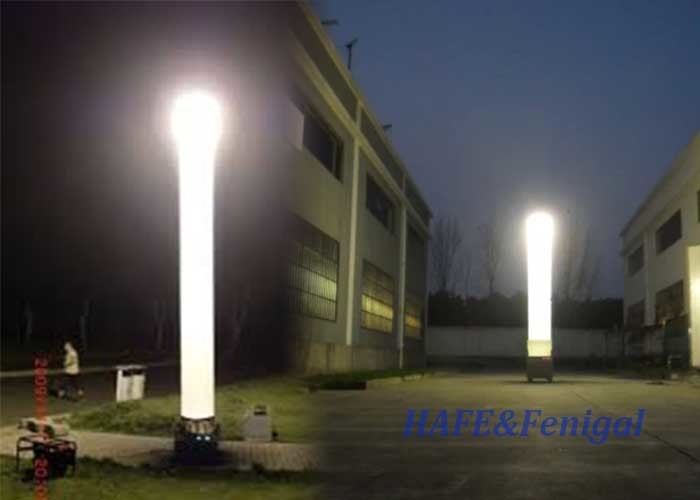 Torre di illuminazione gonfiabile portatile attrezzature di illuminazione esterna notturna 575 W HMI senza riflessione