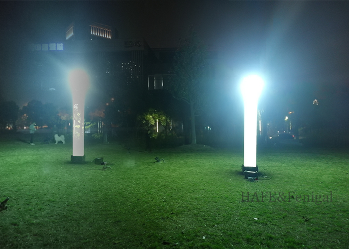Sistema di emergenza a torre di illuminazione gonfiabile 1200W 60HZ Supporto portatile all'aperto di notte Personalizzazione