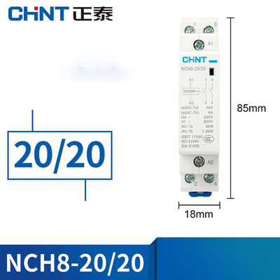 1 3 4 modulari contattore di CA di 2 Pali, IEC domestico 61095 del contattore 20A 25A 40A 63A 230V/400V di CA