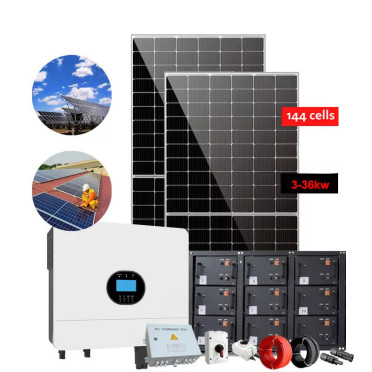 Sistema di energia solare completo 5000w Sistema solare ibrido di casa 5KW Sistema di energia solare off-grid
